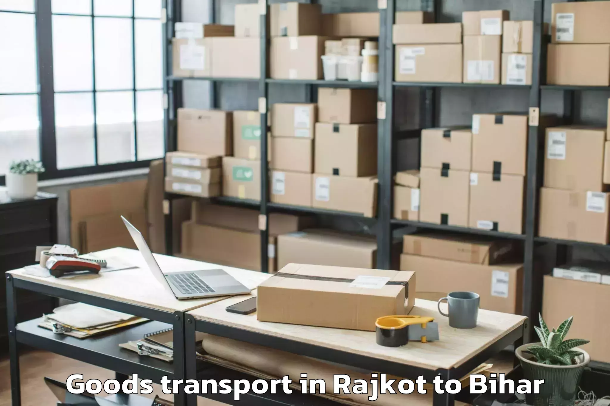 Reliable Rajkot to Teghra Goods Transport